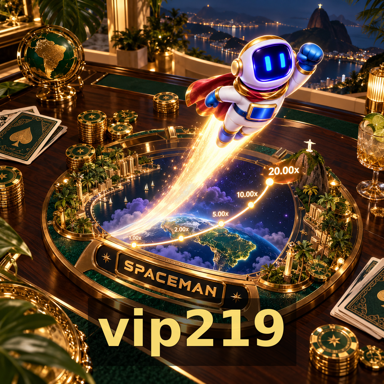 Interface do usuário do site vip219 avaliada